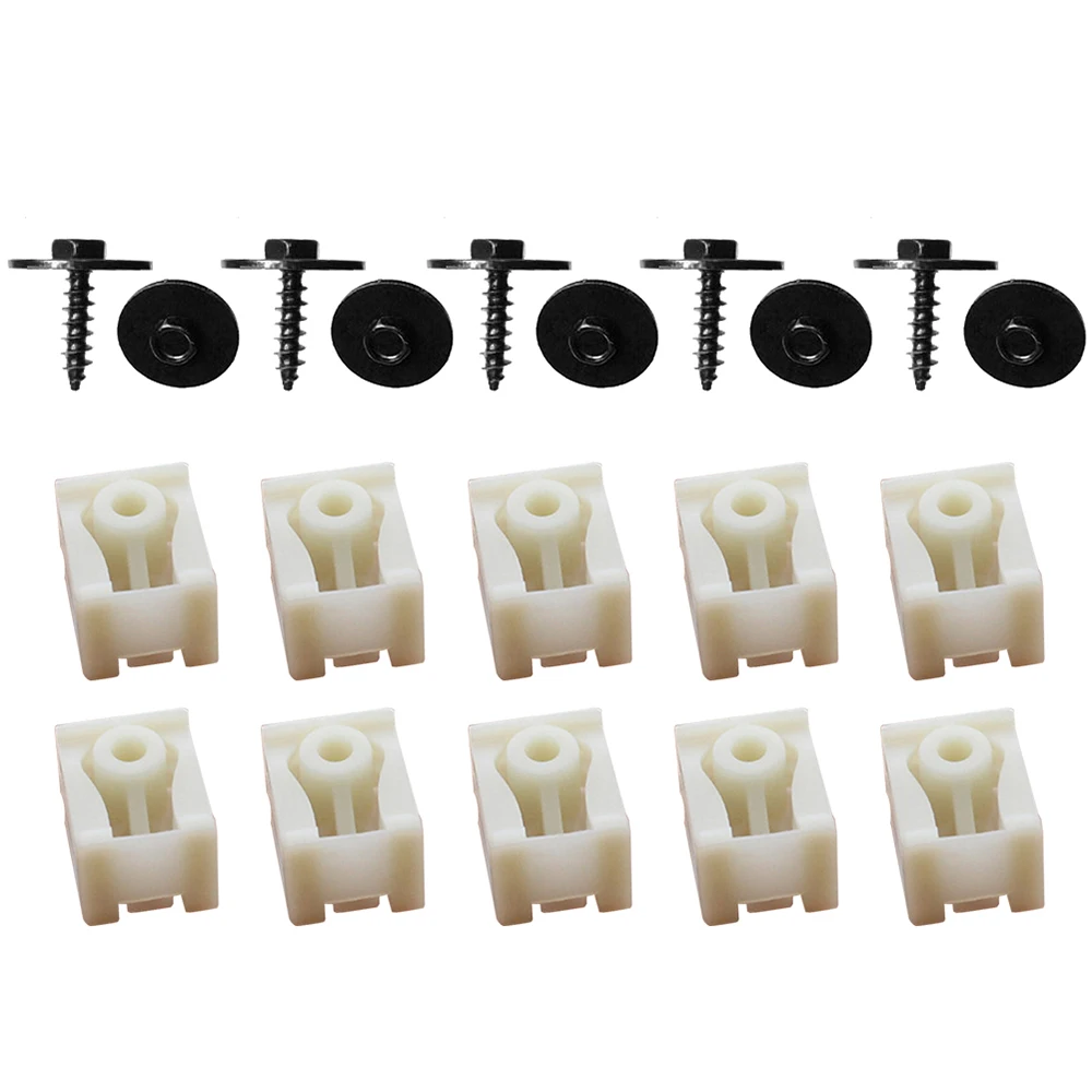 

10Pcs/Set Front And Rear Fender Liner C-Clip Combo Kit With Hex Bolt For BMW 07147311312 07149213164