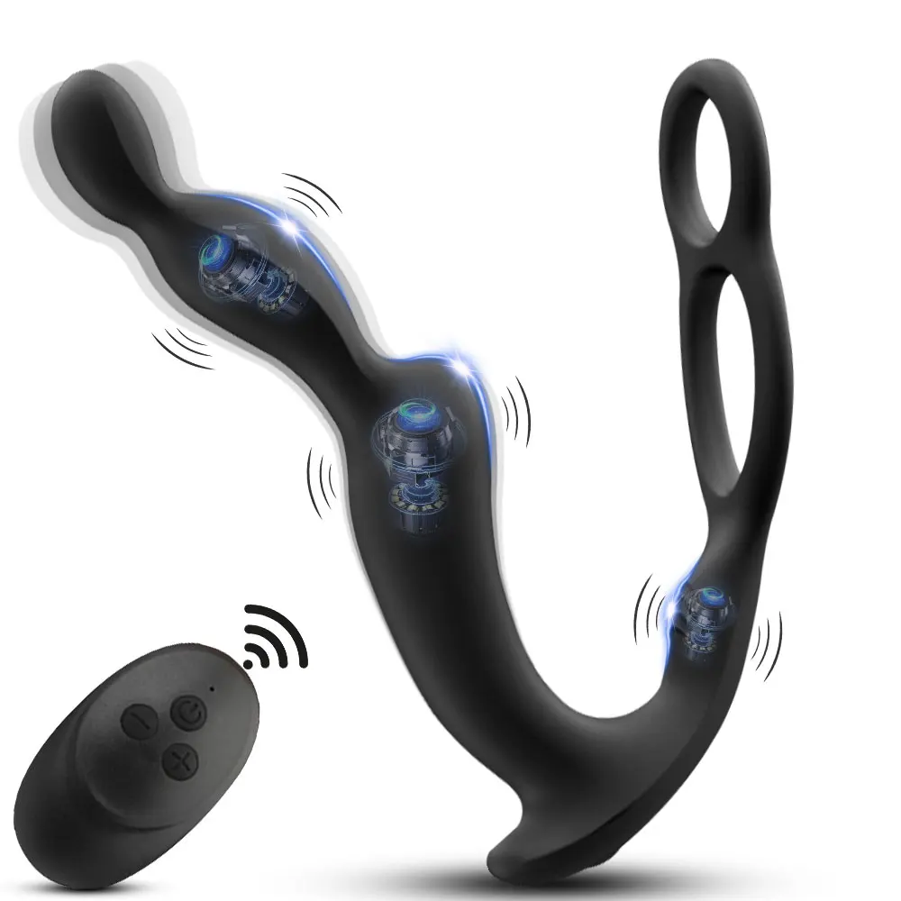 Prostata Massage Männlich Remote Anal Vibrator 10 Geschwindigkeiten Verzögerung Ejakulation Locking Ring Stimulieren Anus Plug Bu_voghion.com
