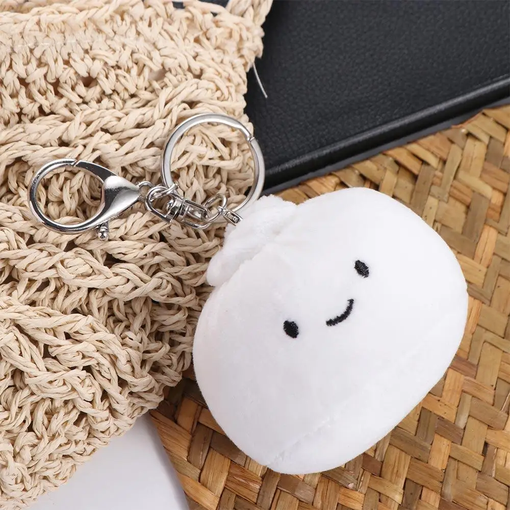 Bag Pendant Dumpling Dumpling Keychain Steamed Stuffed Bun Keyring Steamed Stuffed Bun Pendant Creative Soft Dumpling