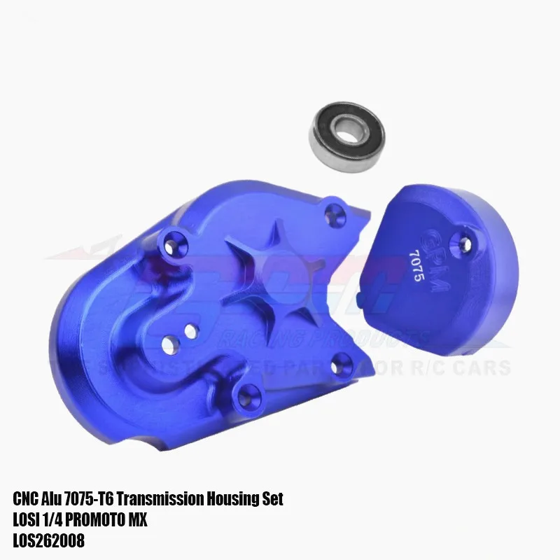 Gpm Alluminio 7075 Alloggiamento Trasmissione Los262008 Per Moto Losi 1/4 Promo-Mx