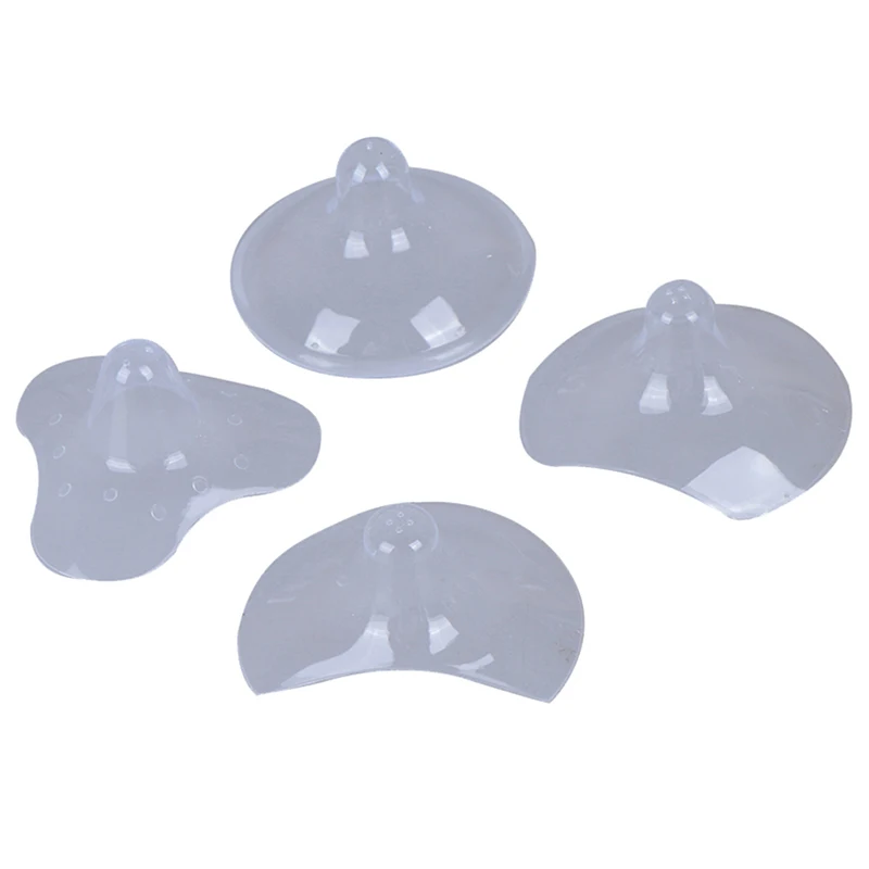 2Pcs/Lot Silicone Nipple Protectors Feeding Mothers Shields Protection Cover 4