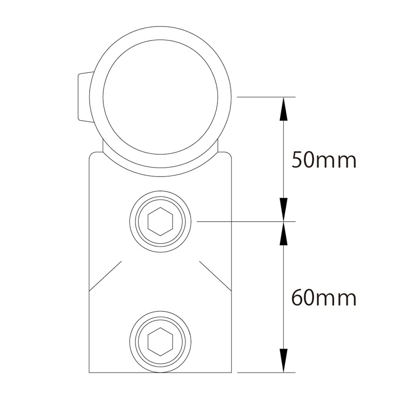 KUPO 42.4mm/48.3mm 파이프 직경용 티 및 크로스오버 원형 튜브 커넥터 결합 KPC-065 KPC-065B KPC-165 KPC-165B