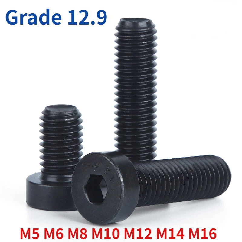 

Grade 12.9 Black Cup Head Hexagonal Thread Screws M5 M6 M8 M10 M12 M14 M16 Counterbore Screws For Braking Systems