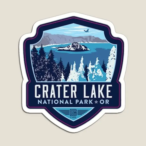 

Crater Lake National Park Magnet for Fridge Organizer Holder Kids Magnetic Baby Refrigerator Home Children Stickers Toy Cute