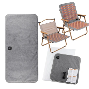 5V 2A Type-C Powered Heated Camping Mat Electric Heating Pad Portable Body Warming Office Car Chair Thermal Seat Cushion 43*90CM