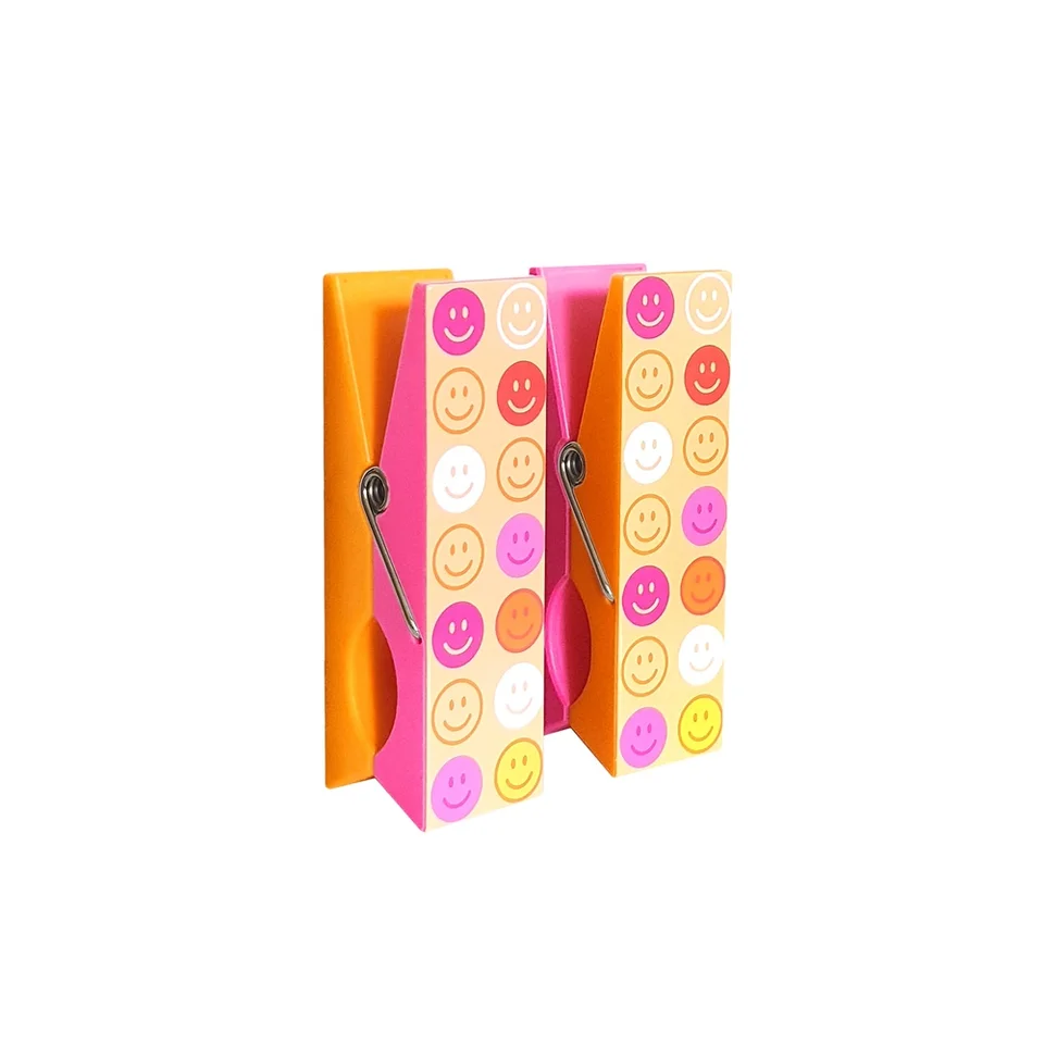 Durable Smiley Towel Clips for Beach and Pool