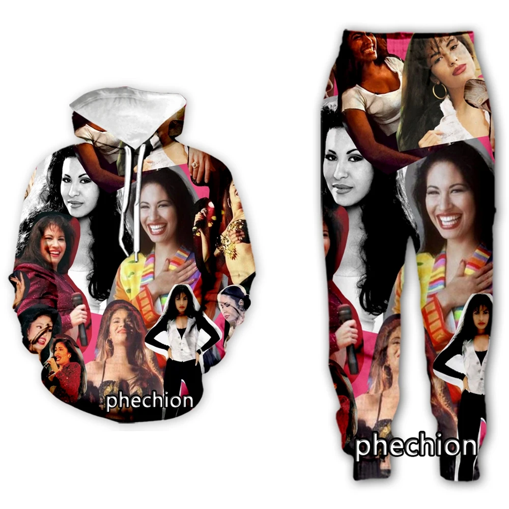 

phechion New Men/Women Selena Quintanilla 3D Print Clothing Long Sleeve Fashion Sweatshirt Hoodies Men Sport Long Pants P41