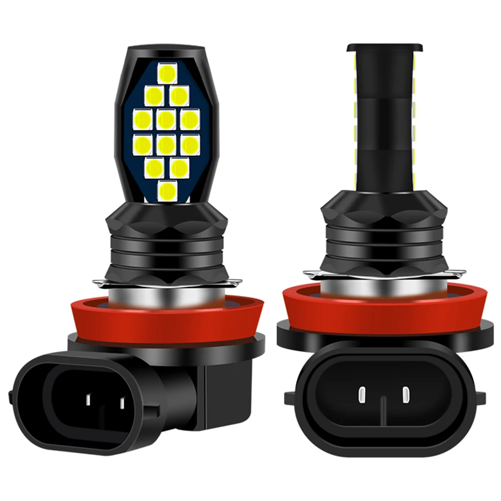 2Pcs H8 H11 Led H16(Jp) Hb4 9006 Hb3 9005 Psx24W Fog Light Bulb 3030 24Smd 6000K White Car Driving Running Lamp Auto Leds Lights