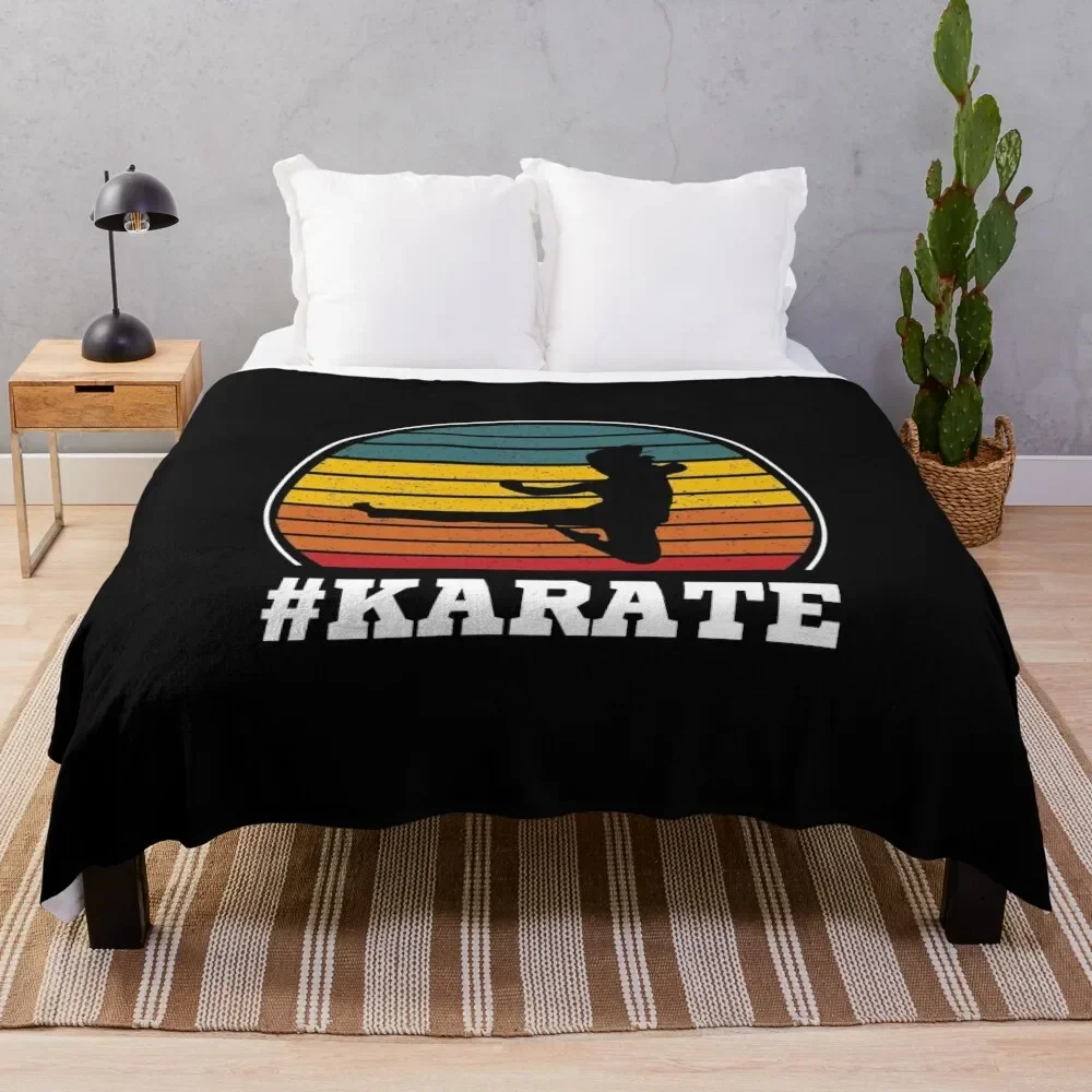 

Karate Retro Style Throw Blanket Stuffeds Giant Sofa Multi-Purpose Sofa Throw Blankets
