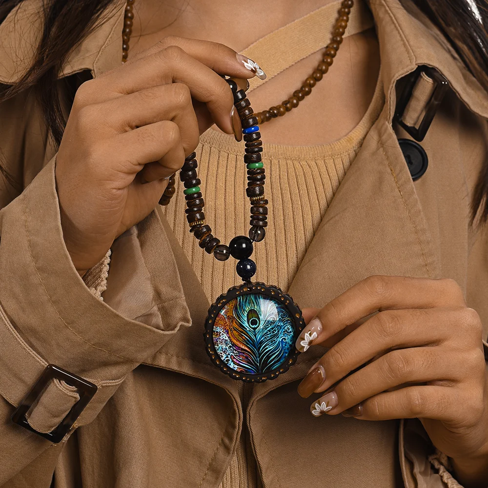 Collier De Perles Colorées Style Boho Pour Femmes Bijoux Sangle De Cou