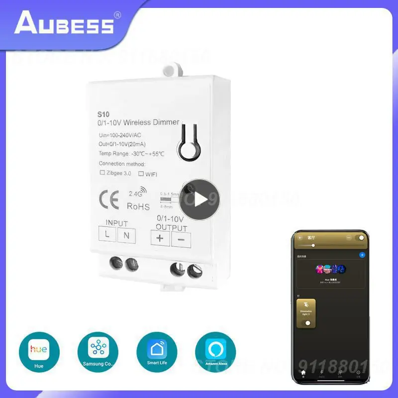3.0 1-10V Dimmer Controller Tuya Smart Life App Telecomando Wireless Dimmer Switch Funziona Con Alexa Echo Home