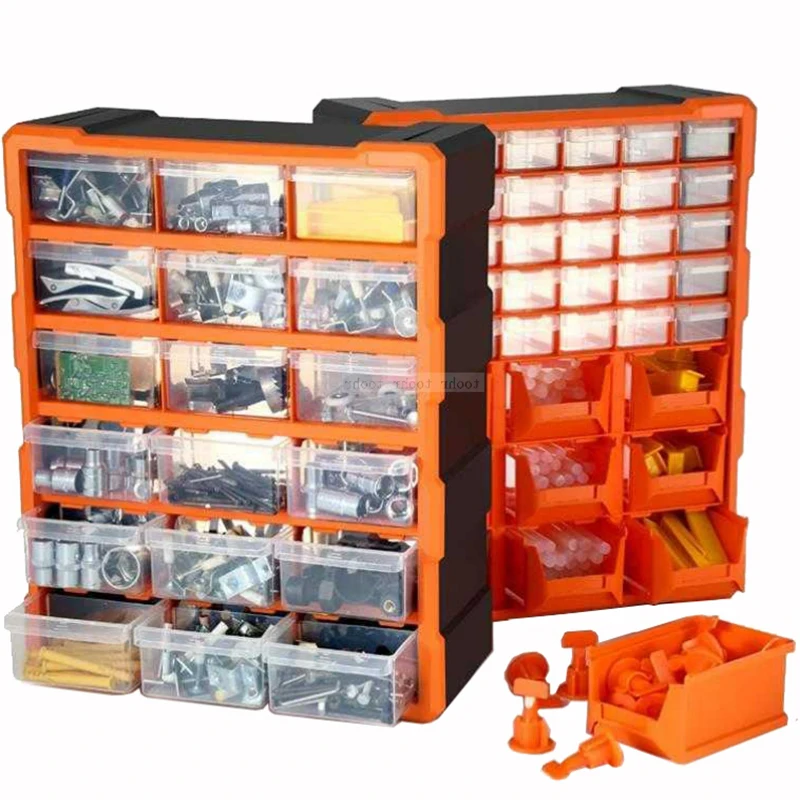 

Parts Classification Multi-grid Building case drawer type Component Screw classification tool box case box blocks