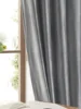 1PC Grey Italian Velvet Curtains 2