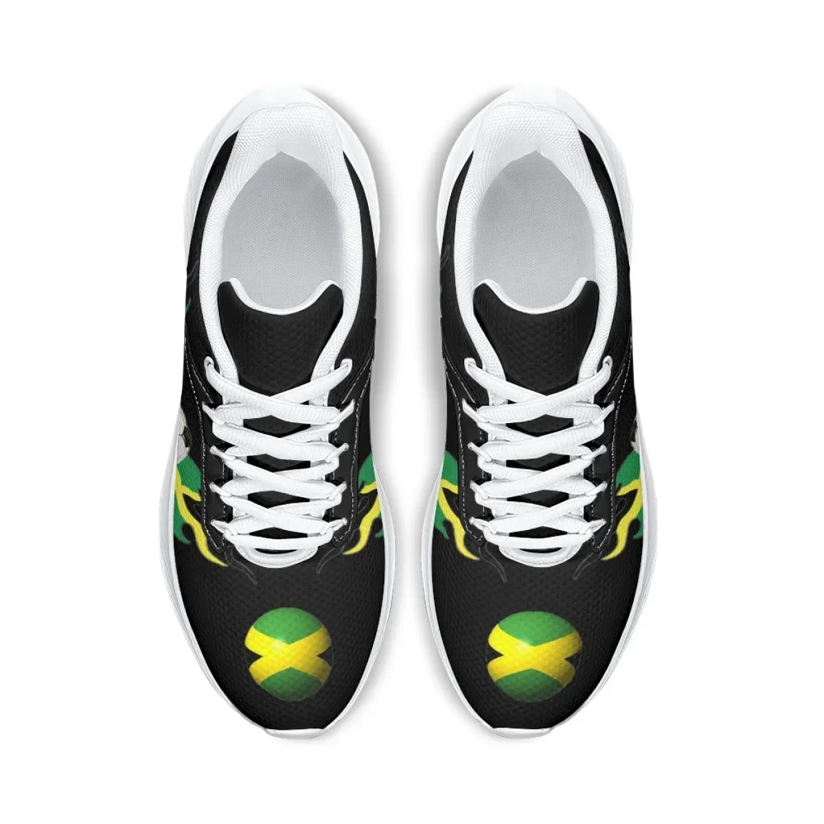 Brazil Flag Art Design Soccer Pattern Sneakers For Women Summer Comfort Breathable Outdoor Sports Running Shoe Non-Slip Trainers