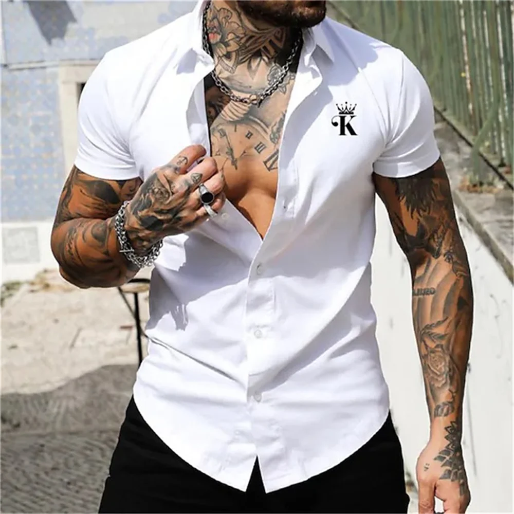 Business Casual Short Sleeve Shirt Men Shirt Mens Shirts Fashion
