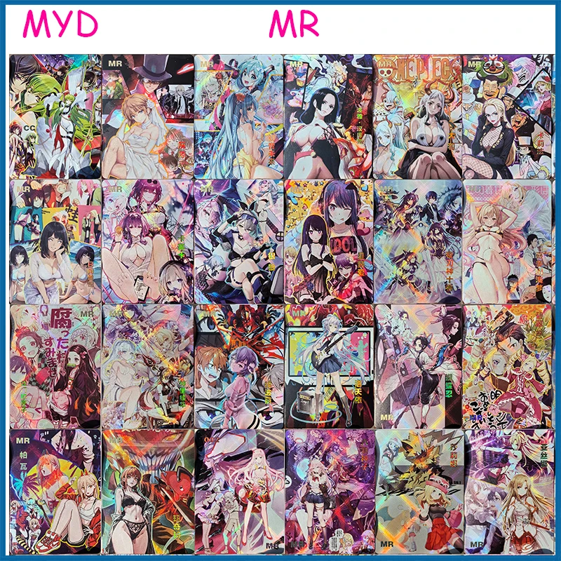 

40PC/Set Anime Goddess Story DIY ACG Boys Play Toys Collectible Cards Christmas Birthday Present One Piece Naruto Rem Miku Mary