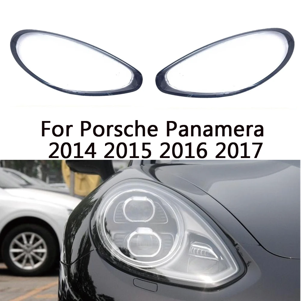 

For Porsche Panamera 2014 2015 2016 Headlight Transparent Lampshade Headlamp Cover Lamp Shell Headlights Lens Plexiglass