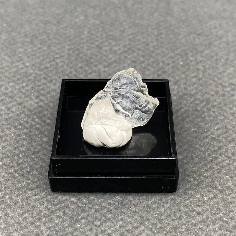 100% natural  hyalite raw stone mineral specimen healing crystal gem collection +Box size：27*27*25 mm