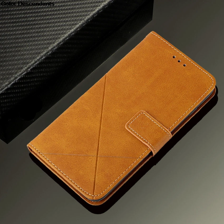 Leather Wallet Flip Phone Case with Card Slot and Book Cover Design
