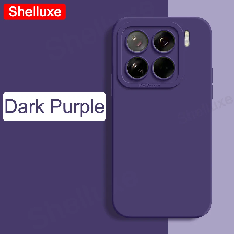 Premium Shelluxe Square Liquid Silicone Shockproof Phone Case - Soft Cover