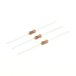 100pcs Carbon Film Resistor 1/4Watt 100/120/150/180/200/220/240/270/300/330/360/390/430/470/510/560/620/680/750/820/910 R Ohm