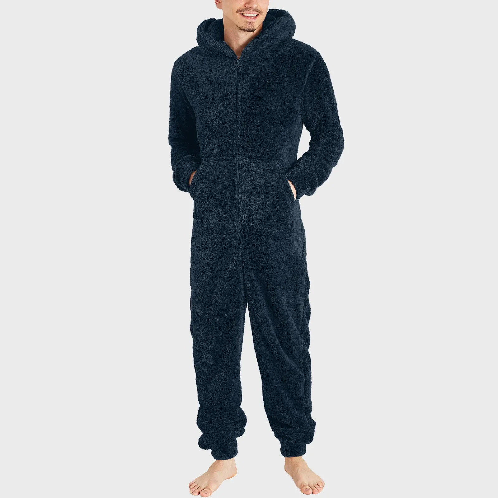 Men Jumpsuits Long Sleeve Pajama