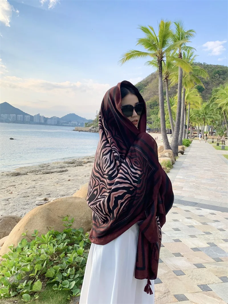 2023 neue 24 Stile 90x180cm Reise Sonnenschutz Strand Kleid Bikini Abdeckung-ups Sarong Wrap Schal frauen Brasilianische Badeanzug Bade – Detail 24