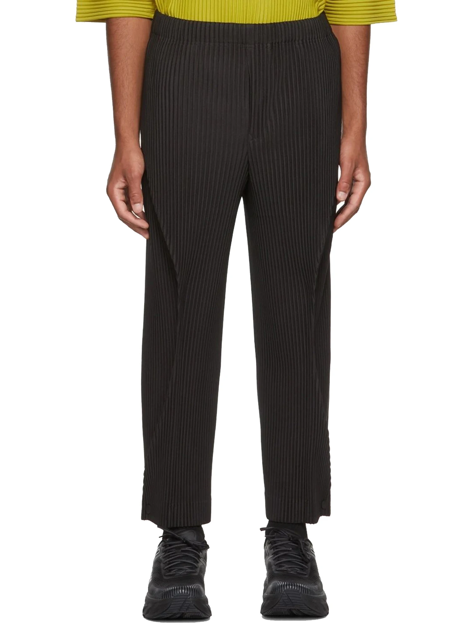 

ALSEY Miyake Pleats Man Casual Bow Pants Men Pleats Trousers Harajuku Mens Designer Men's Streetwear Clothing Japanese Fashion