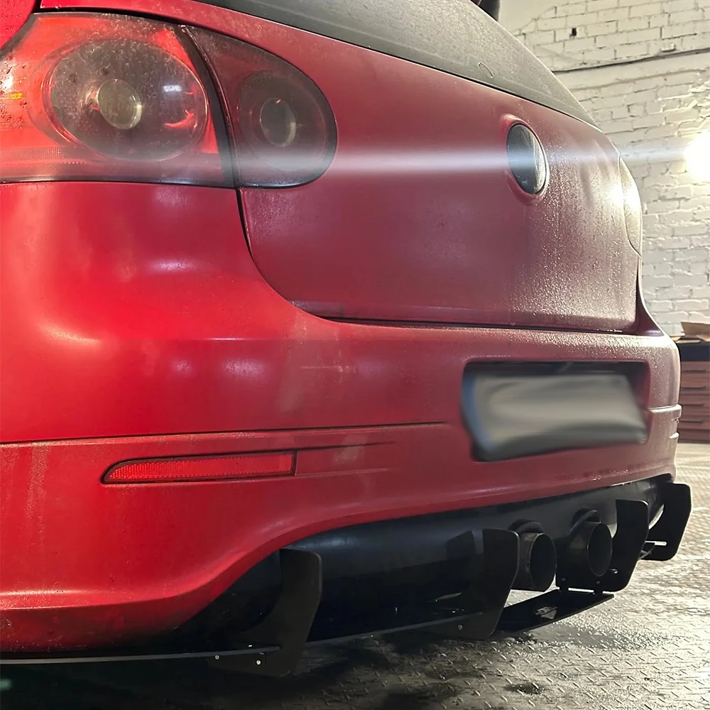 Rear Bumper Lip Diffuser Spoiler Splitter Protector Car Styling For VW Golf 5 MK5 R32 2006-2009 Auto Accessories Decoration