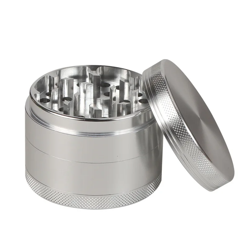 Stainless Steel 4-Layer Herb Grinder - Durable Metal Tobacco & Spice Grinder 3