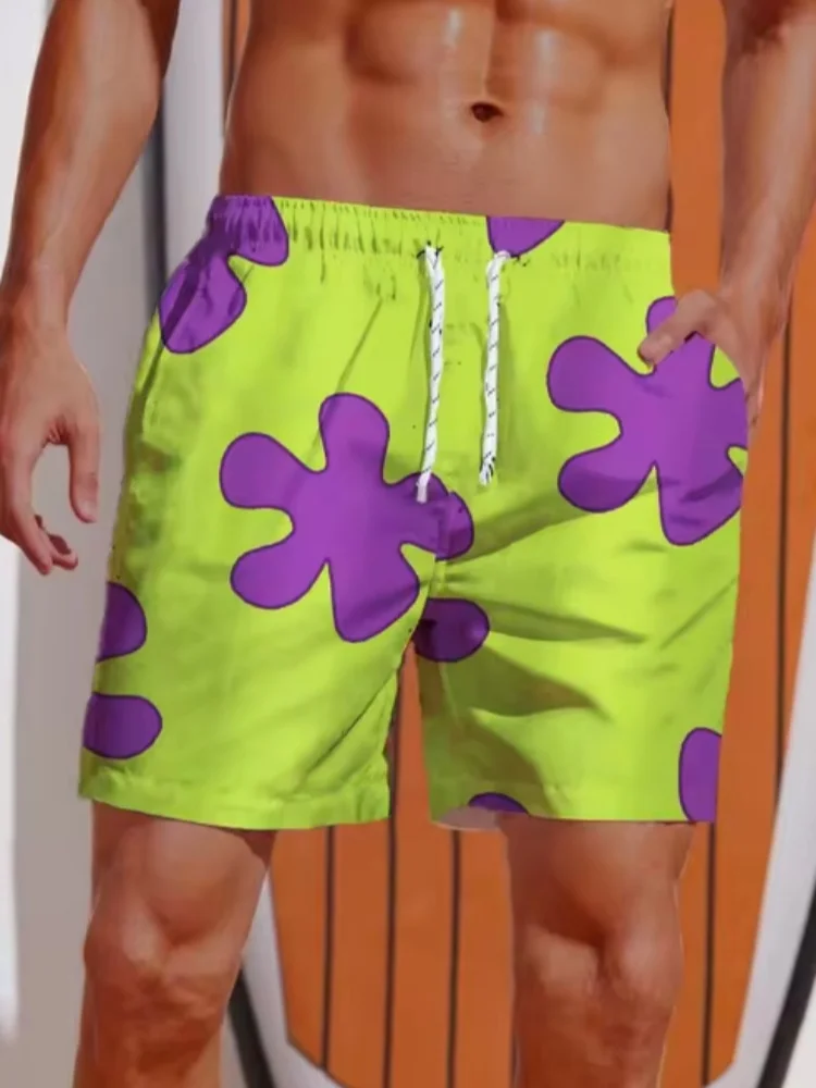 Pantalones cortos de verano con diseño de Anime 3D de Patrick Star, pantalones cortos de secado rápido para playa, pantalones cortos de natación para mujer y hombre, pantalones cortos de Hip Hop, ropa de playa