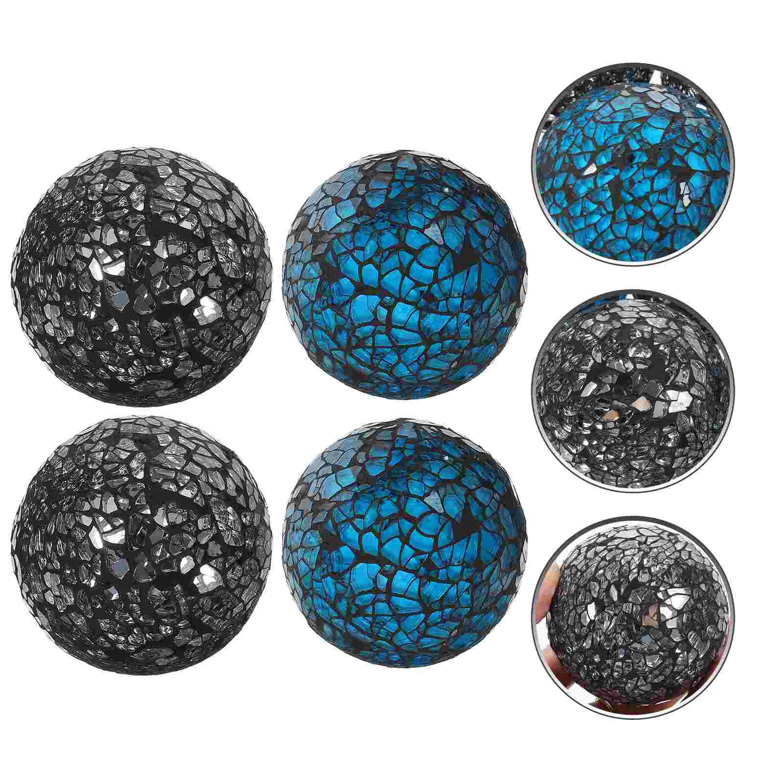 

Mosaic Ball Balls Sphere Decorative Home Orbs Ornament Table Decor Bowl Filler Cracked Bowls Decoration Tabletop Desktop