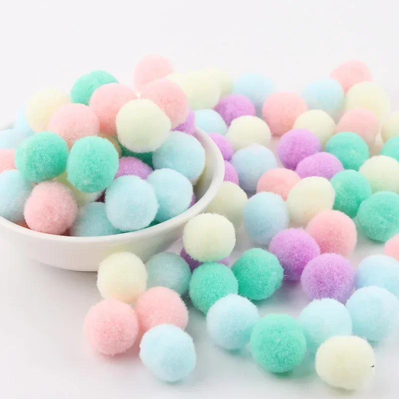 Macaron Pompom Fur Balls DIY Pom Poms Craft Supplies