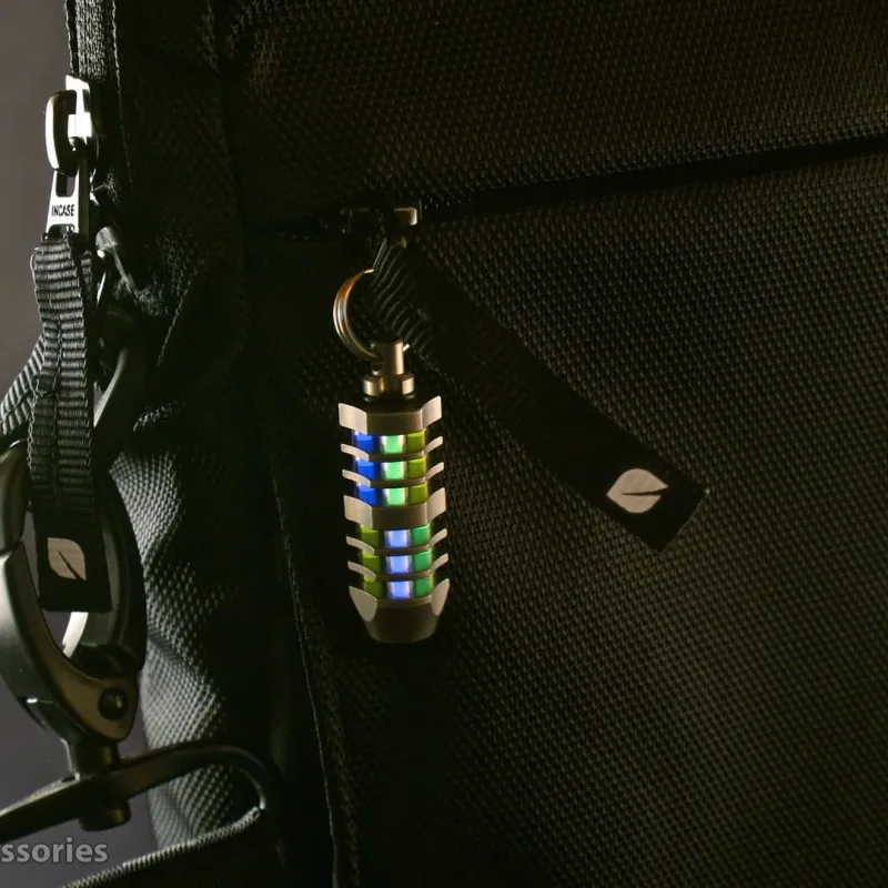 TEC-T3-6X Triode Self-luminating marker self-luminous Titanium alloy keychain 3