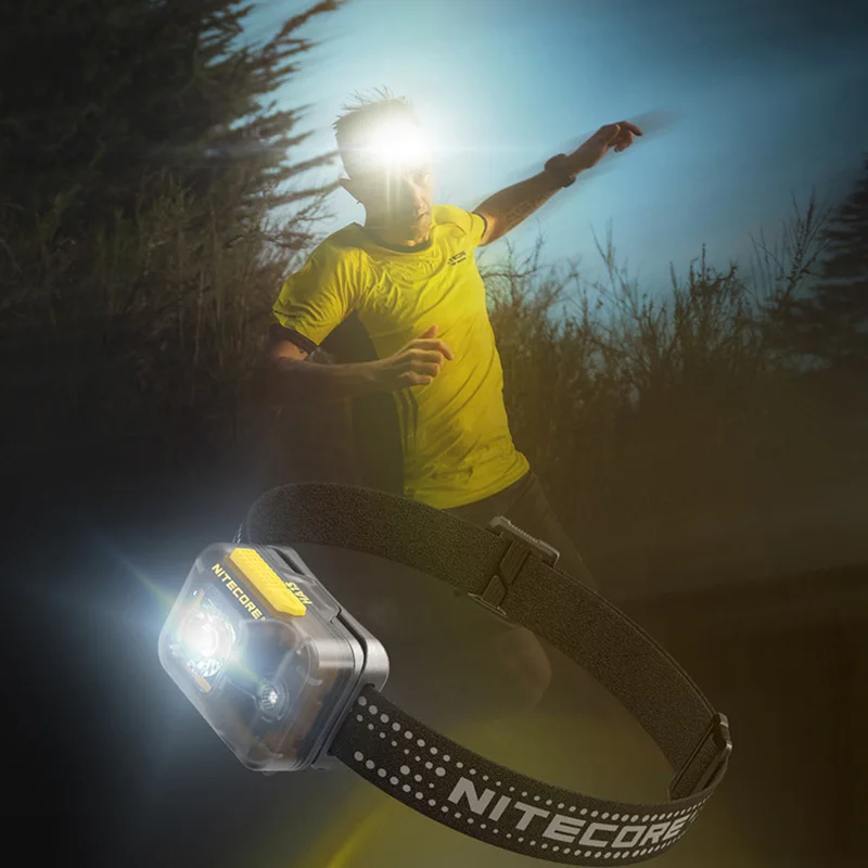 NTECORE HA13 경량 듀얼 광원 LED 헤드램프, 다목적 헤드라이트, AAA 배터리, IPX6 방수, 350LM, 120m, 100g