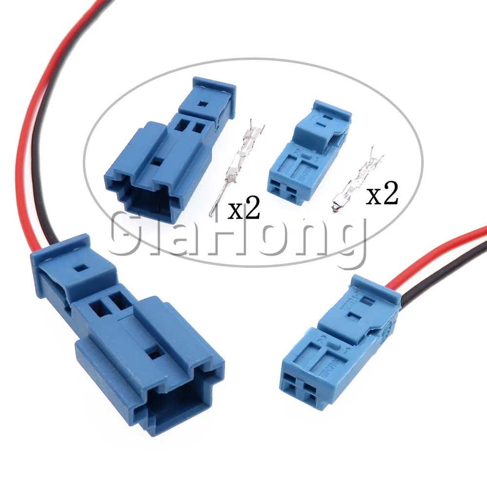 1 Set 2 Ways Auto Parts 9-1452577-1 9-968554-1 9-968554-1A 8-1452577-1A B-14525-1 Car Tweeter Wiring Cable Socket For Bmw