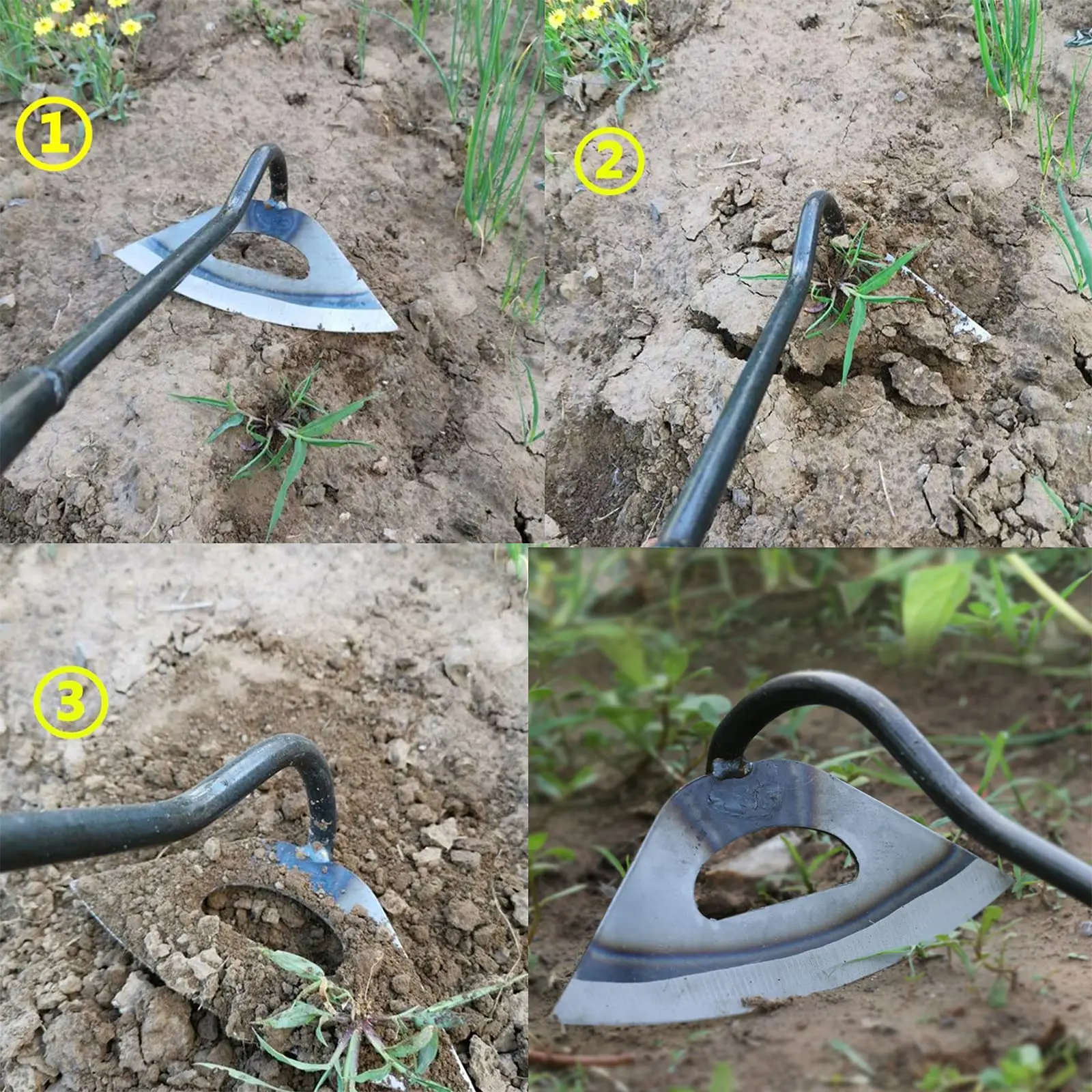 1PC Garden Tools Hollow All-Steel Hardened Sharp Edger Weeder Durable Gardening Hand Puller Accessories Backyard Farm Planting 6