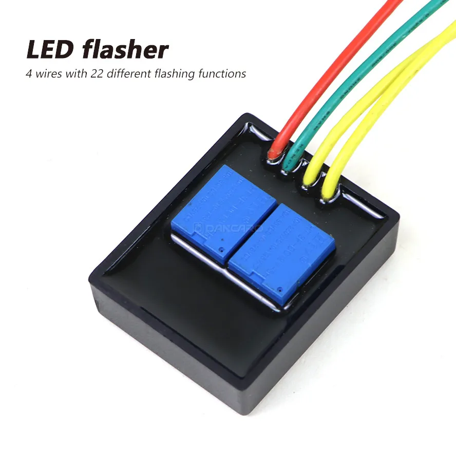 22-Functions-12A-4-Wires-Electronic-LED-Flasher-Relay-For-Honda ...