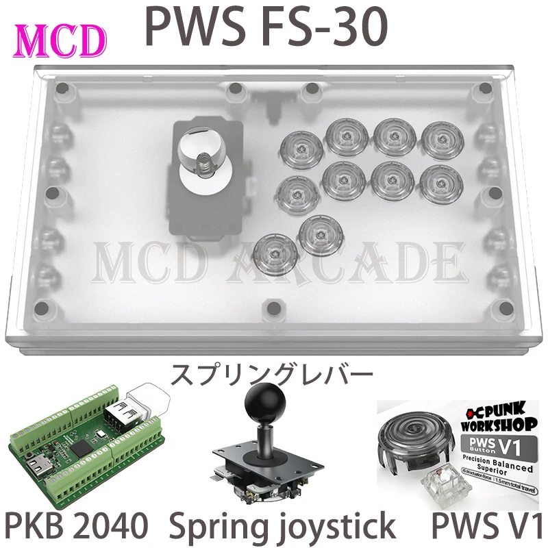 Punk Workshop PWS FS-24 PWS FS-30 Arcade Fight Stick For PC SF6