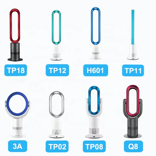 Stable Low Speed Smooth Speed Change Portable 2 in 1 Air Cooling Electric Air Purifier Fan Bladeless Tower Heater Fan for Home 6