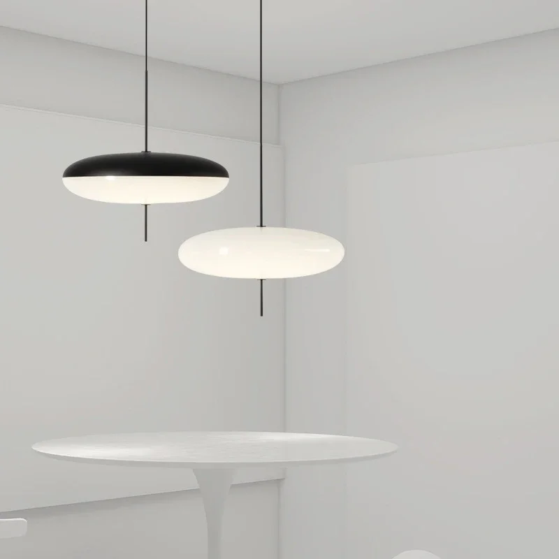 

Modern Glass Chandelier LED Flying Saucer Dining Room Pendant Light Bedrooms Bedside Living Rooms Study Indoor Decorative Lights