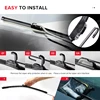 Wiper Front Wiper Blades For Suzuki Celerio 2014-2018 Windshield Windscreen Window Brushes21"+14"+12" 2