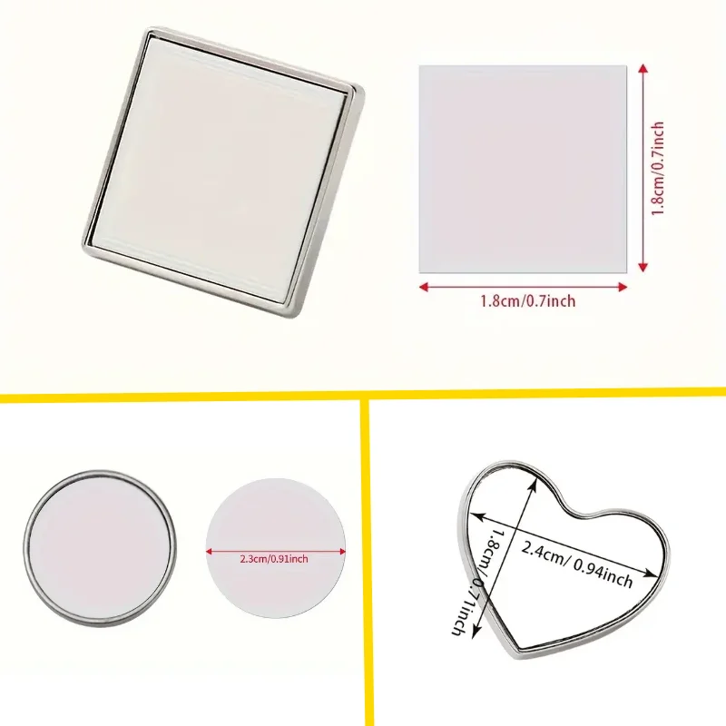 Personalized Gift Set: Premium Metal Cufflinks & Badge Buttons in Unique Shapes