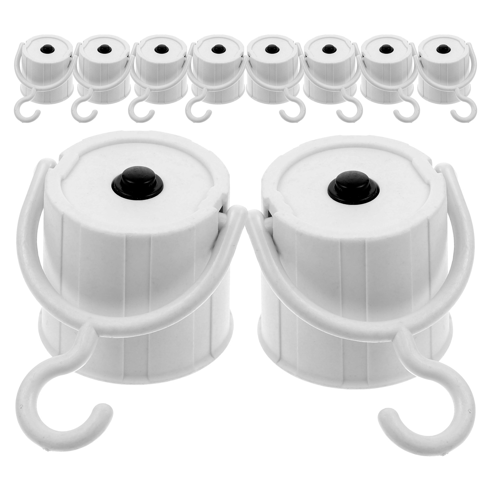 10 Pcs Sciccors Office Emergency Light Bulb Sockets Outdoor Store Holder with Hook