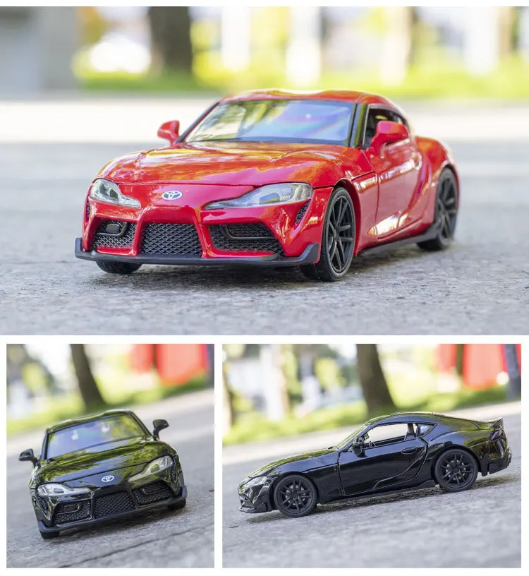 2021 Diecast 1:32 Alloy Car Model JDM TOYOTA Supra Vehicles Miniature Scale Classic Car for Children Collection Gifts Kid Hottoy rc helicopters