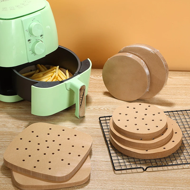 100Pc Disposable Air Fryer Steamer Liners Non-Stick Steaming Basket Paper Baking 100Pc Disposable Air Fryer Steamer Liners Non-Stick Steaming Basket Paper Baking
