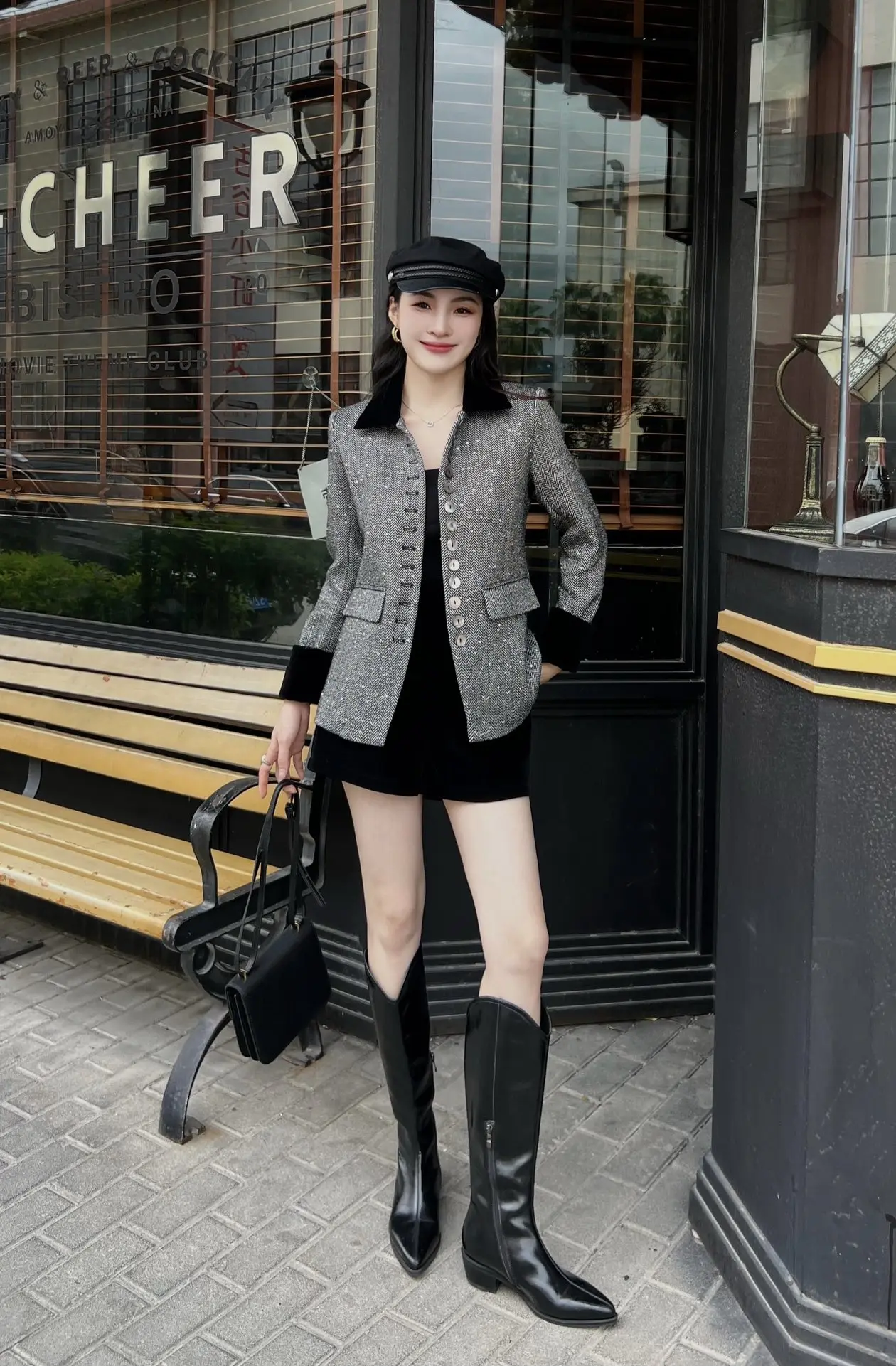 

2023 Autumn Winter Fashion New Women's Clothing Crew neck coat 1029