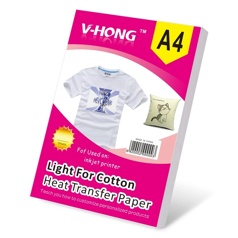 T Shirt Diy Printed Pattern Cotton Sublimation Paper 8 26x11 7inch Inkjet Printer Pigment Light Heat Transfer Paper Transfer Paper Aliexpress