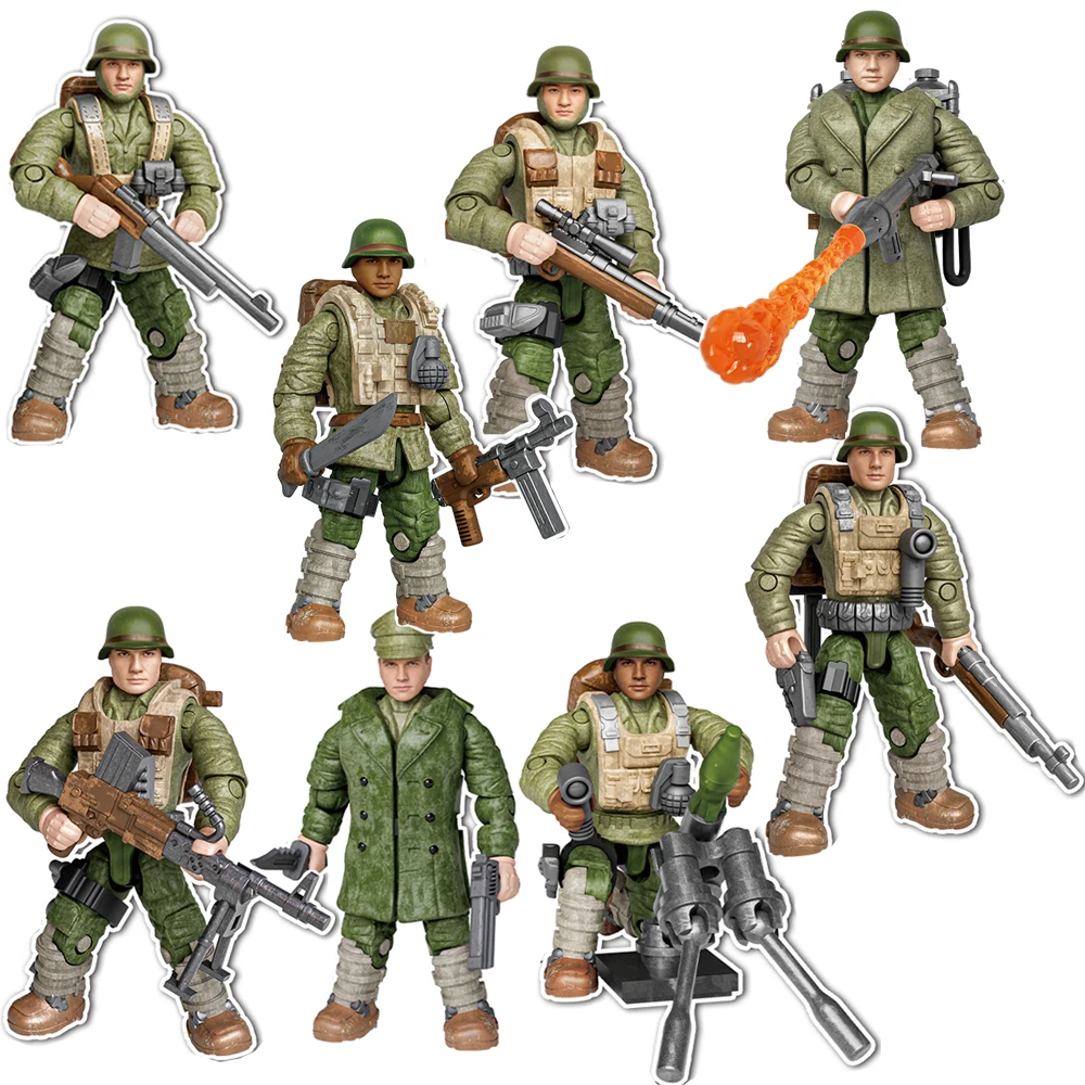 World War Army Military Soldiers Special Forces Model Assemble Building Blocks Bricks Detailed Education Model DIY Birthday Toys - 5