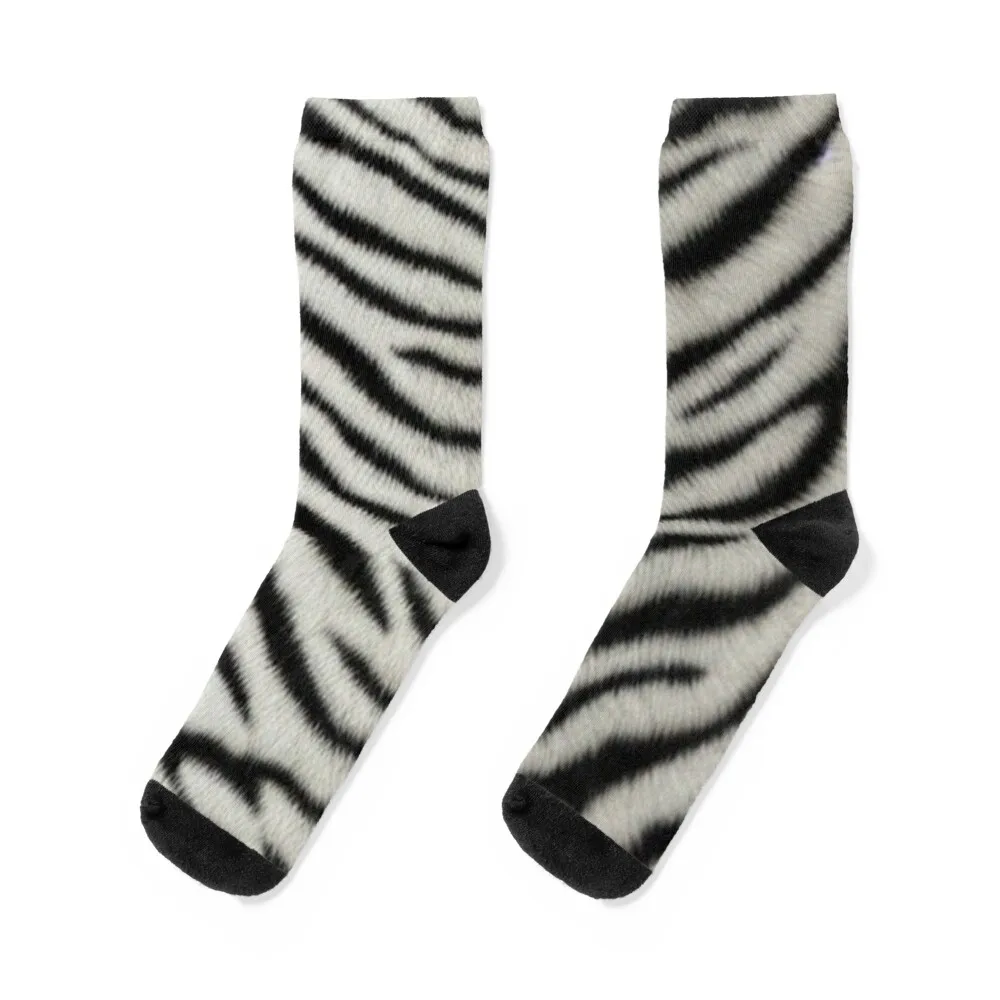 

white tiger fur texture Socks short moving stockings Sports Argentina Socks Male Women's